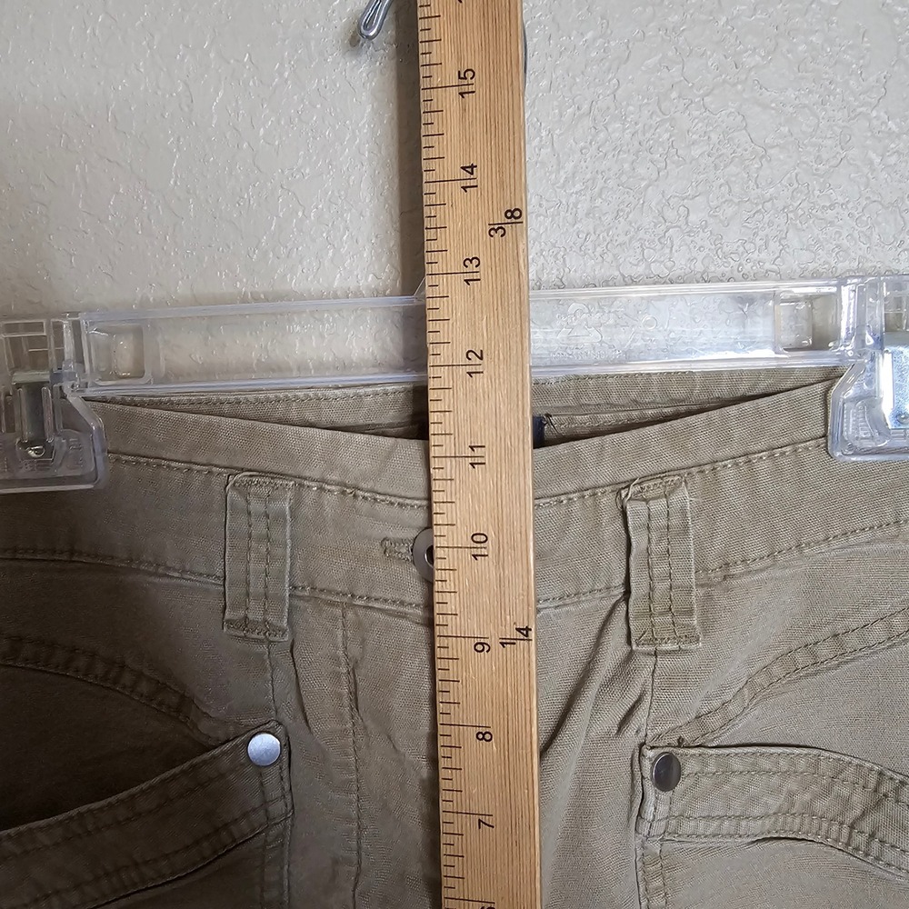 Anthropologie‎ Maeve Turner High Rise Carpenter Utility Pants Tan 26 - Picture 8 of 11